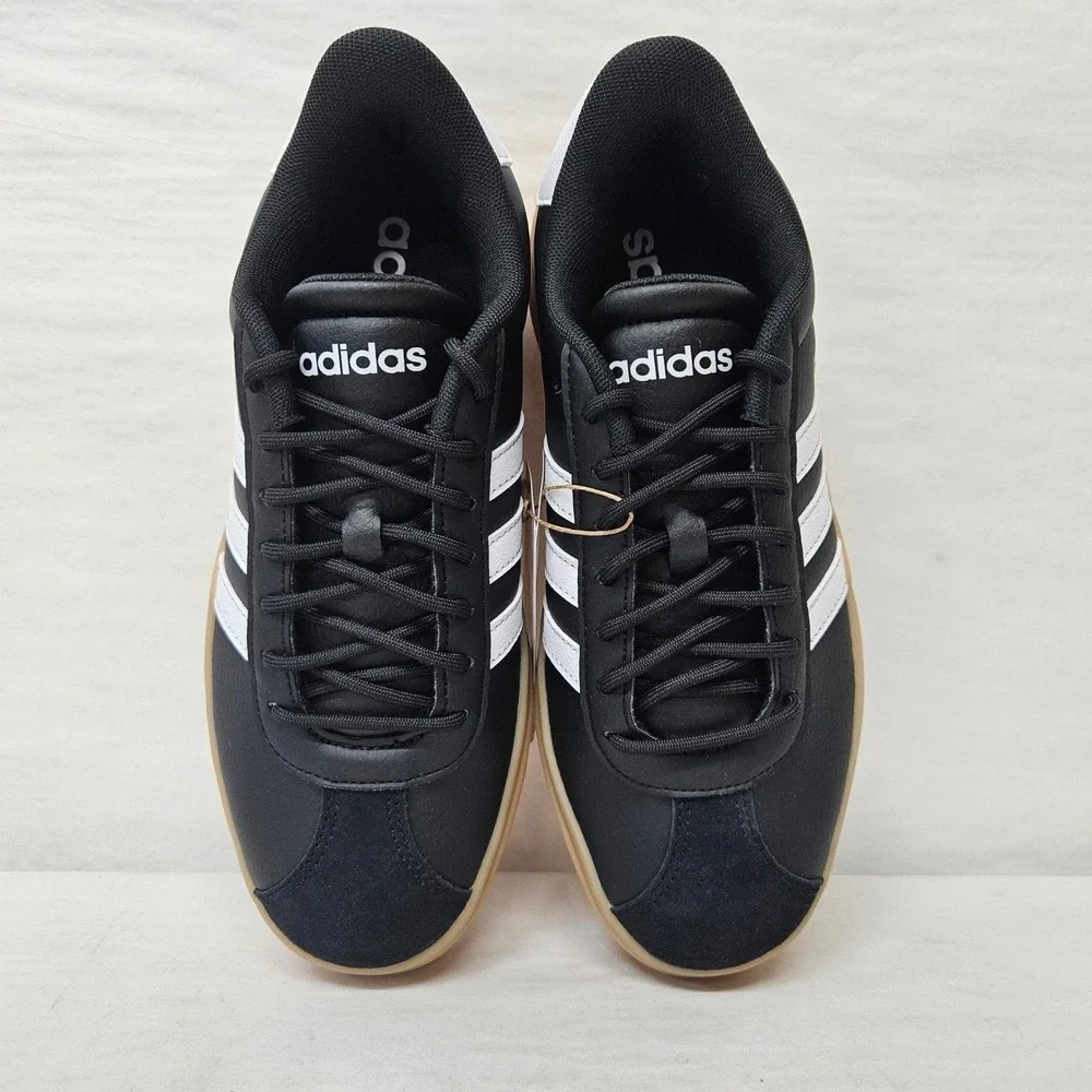 Adidas‎ VL Court Bold Platform Sneakers IH3081 Black White Gum Women's Size 8.5